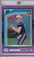 2024 Donruss #379 Drake Maye Optic Rated Rookies Preview Pink
