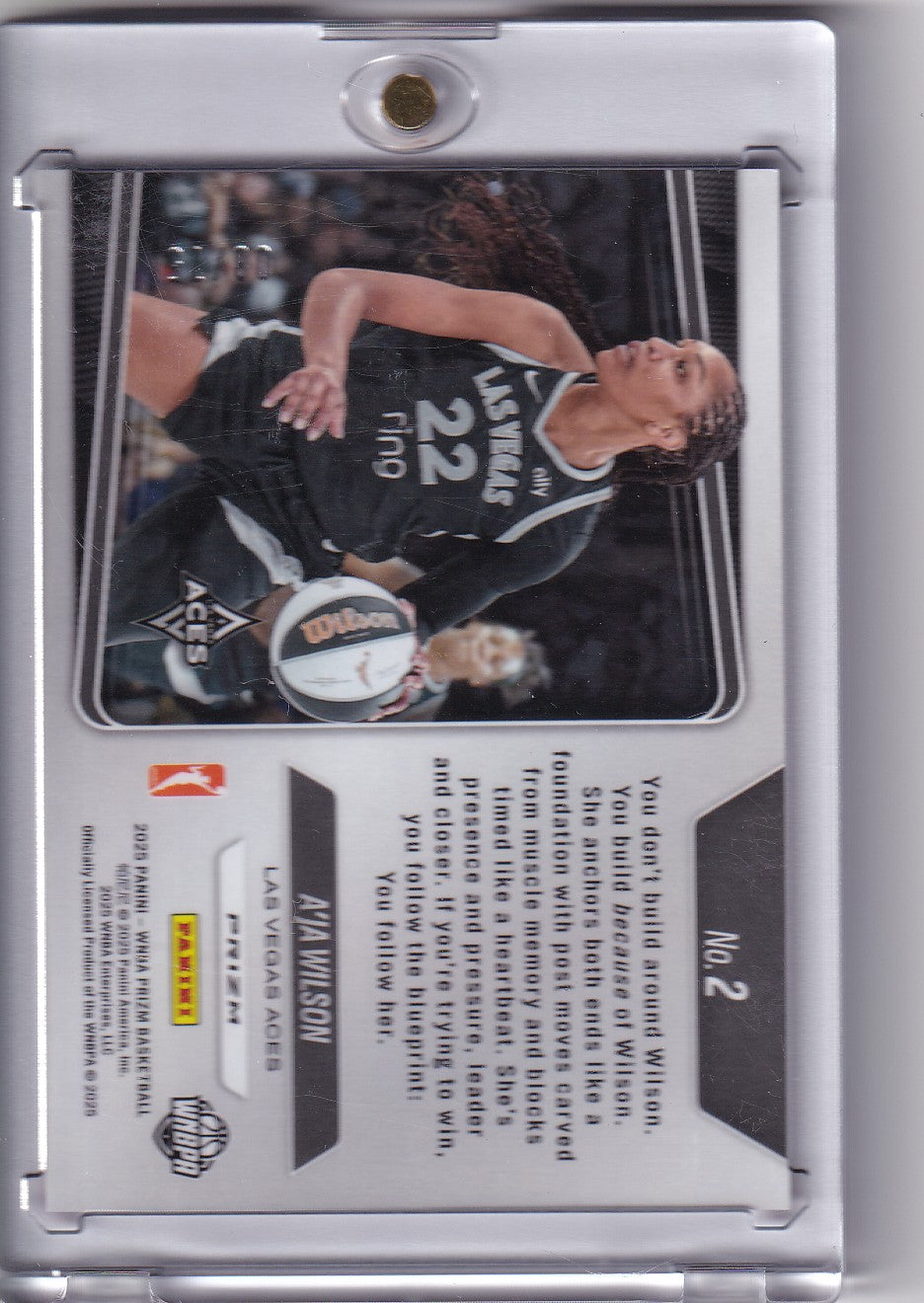 2025 Panini Prizm WNBA #2 A'ja Wilson Top Tier Pink Pulsar
