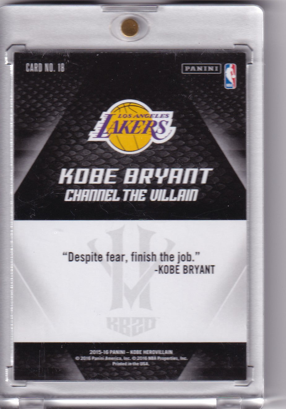 2015-16 Panini Kobe Bryant HeroVillain #18 Kobe Bryant
