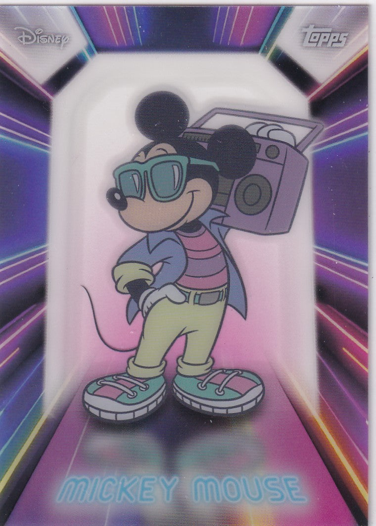 2026 Topps Disney Neon #NPL-14 Mickey Mouse Neon PETG Lights