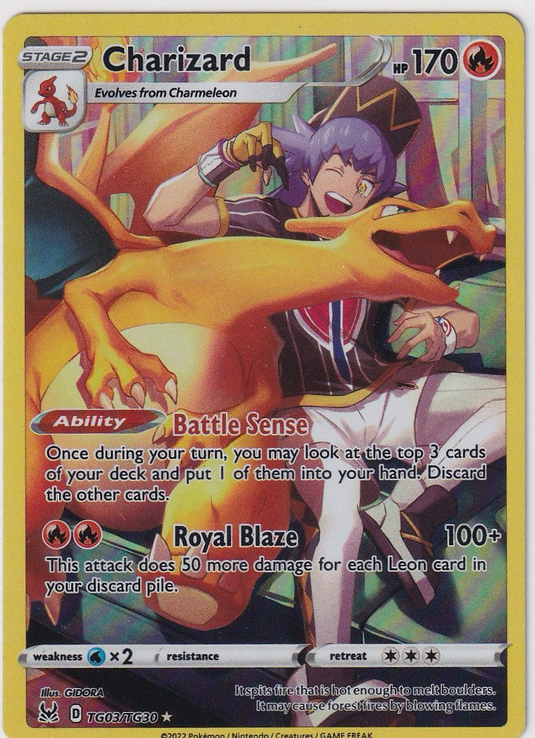 SWSH11: Lost Origin Trainer Gallery #TG03/TG30 Charizard