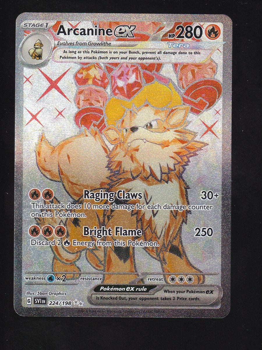 SV01: Scarlet & Violet Base Set #224/198 Arcanine ex