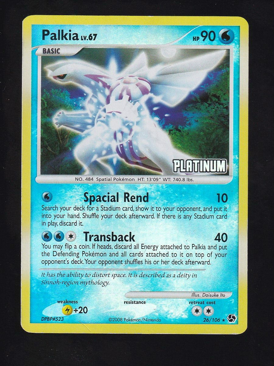 Burger King Promos #026/106 Palkia-Platinum (Moderately Played)