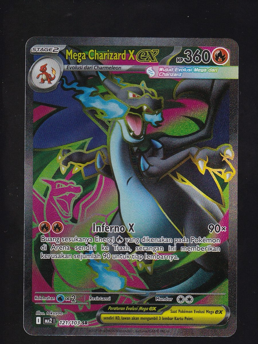 ME02: Phantasmal Flames-Indonesian #121/103 Mega Charizard X ex