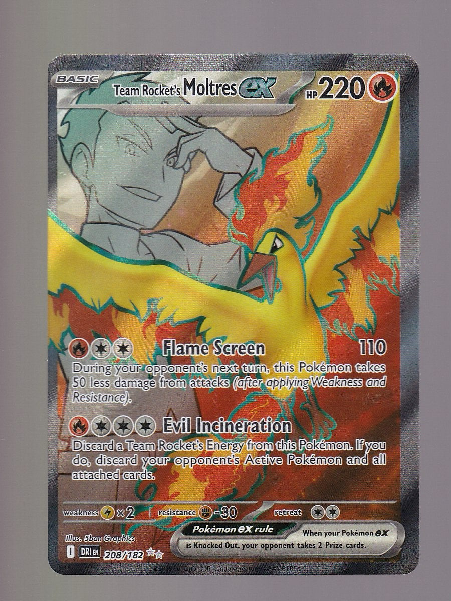 Miscellaneous Cards & Products #208/182 Team Rocket's Moltres ex