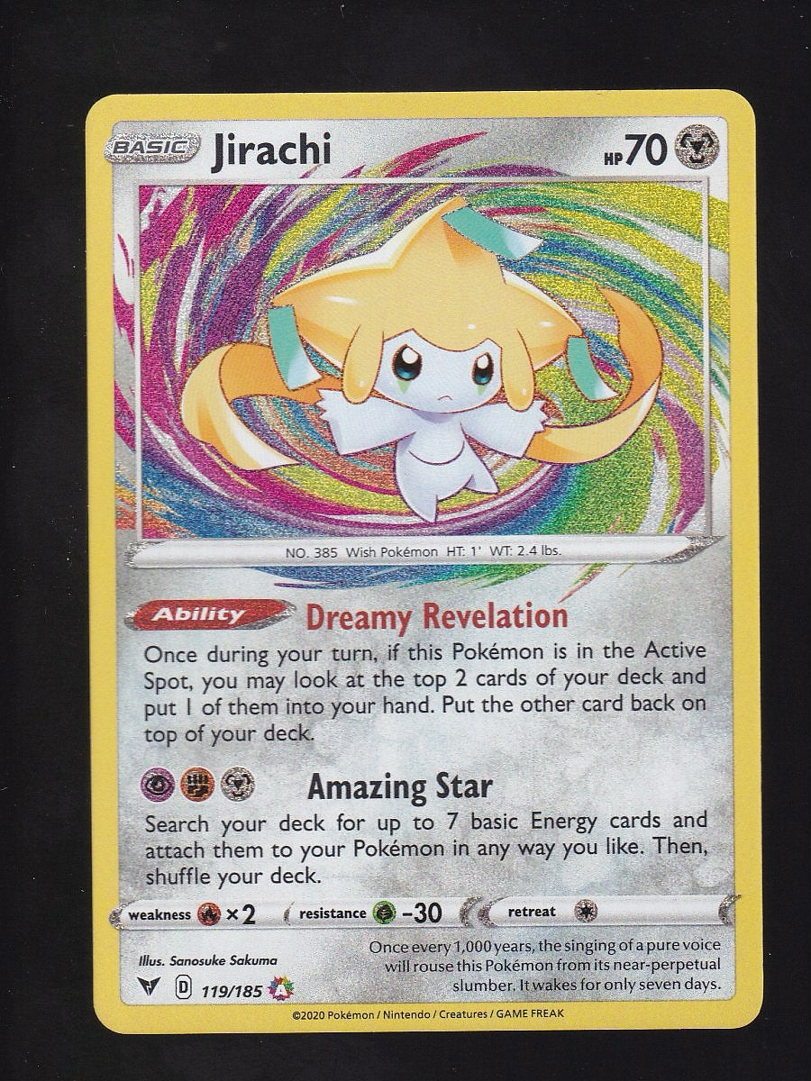 SWSH04: Vivid Voltage #119/185 Jirachi (Baby Shiny)