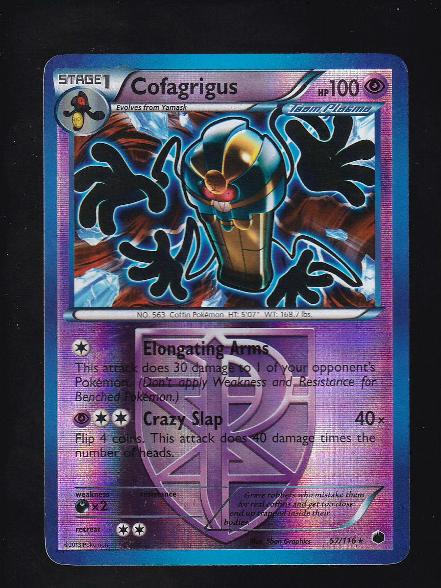 Plasma Freeze #057/116 Cofagrigus (Team Plasma) Rare