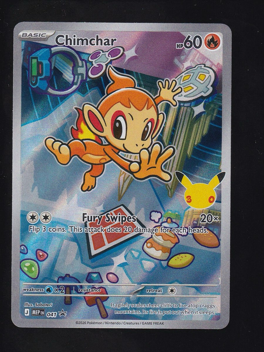 ME: Mega Evolution Promo #041 Chimchar Black Star Promo
