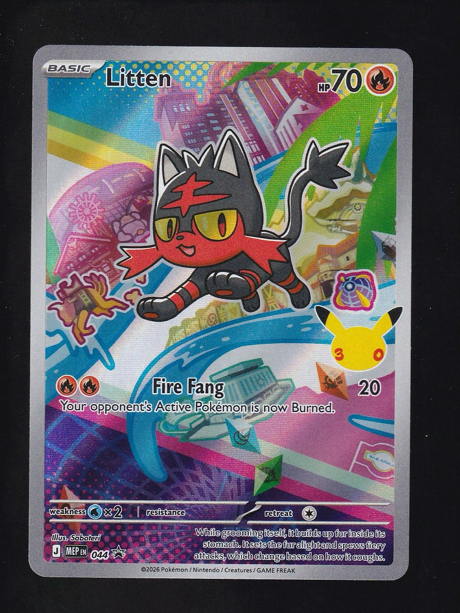 ME: Mega Evolution Promo #044 Litten Black Star Promo