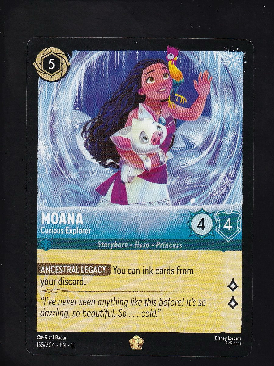 Winterspell #155/204 Moana-Curious Explorer Legendary