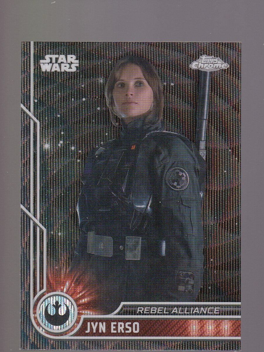 2023 Topps Chrome Star Wars #19 Jyn Erso Black Wave