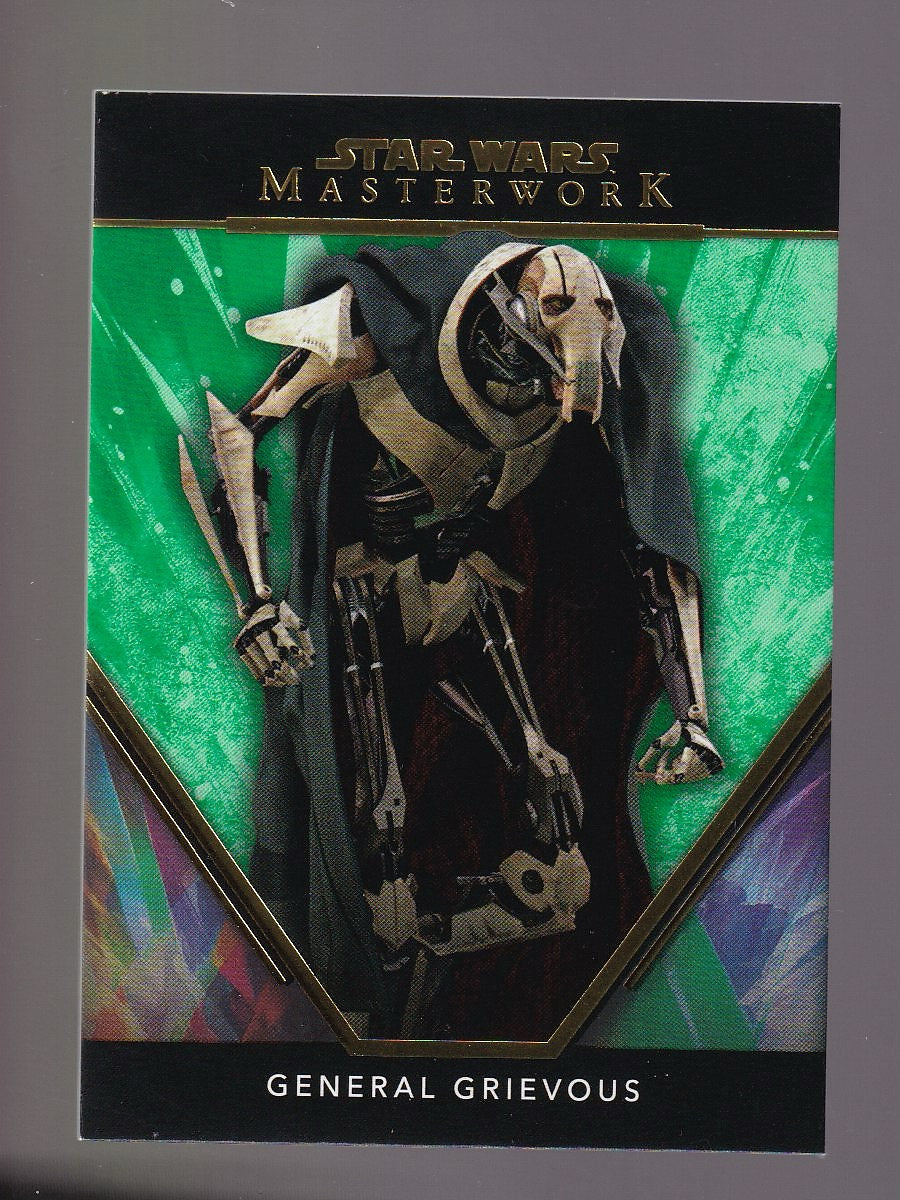 2024 Topps Star Wars Masterwork #4 General Grievous Green Numbered