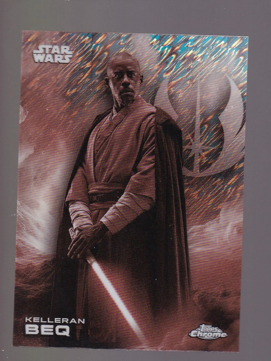 2025 Topps Chrome Star Wars #72 Kelleran Beq Black & White Shimmer