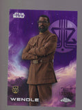 2025 Topps Chrome Star Wars #191 Wendle Kamino Purple Numbered