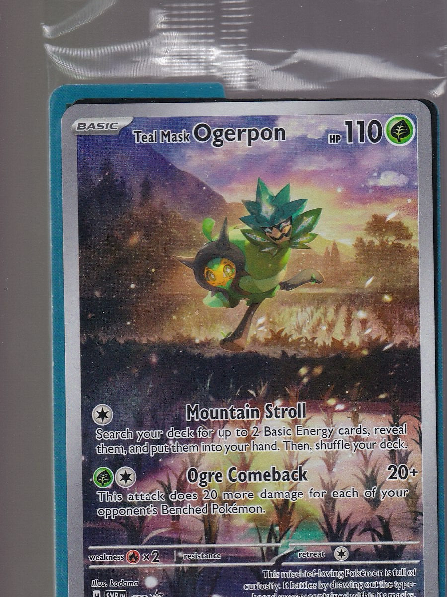 SV: Scarlet & Violet Promo Cards #123 Teal Mask Ogerpon Sealed Promo