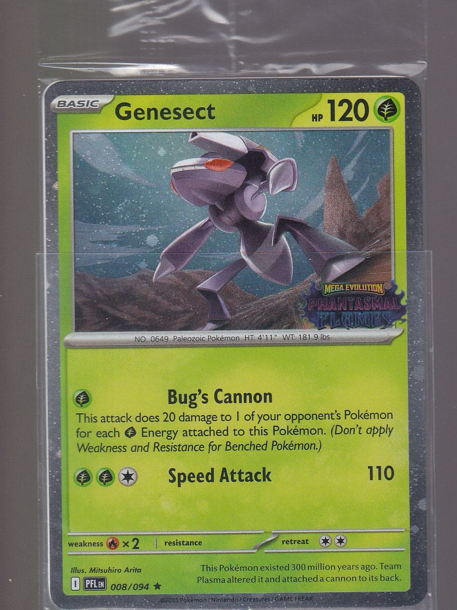Phastasmal Flames #008/094 Genesect Cosmo Best Buy Exclusive Sealed Promo