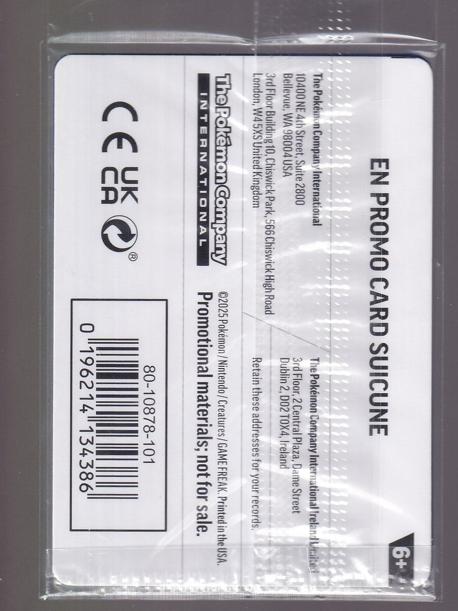 Miscellaneous Cards & Products #026/094 Suicune Cosmo Gamestop E Sealed Promo