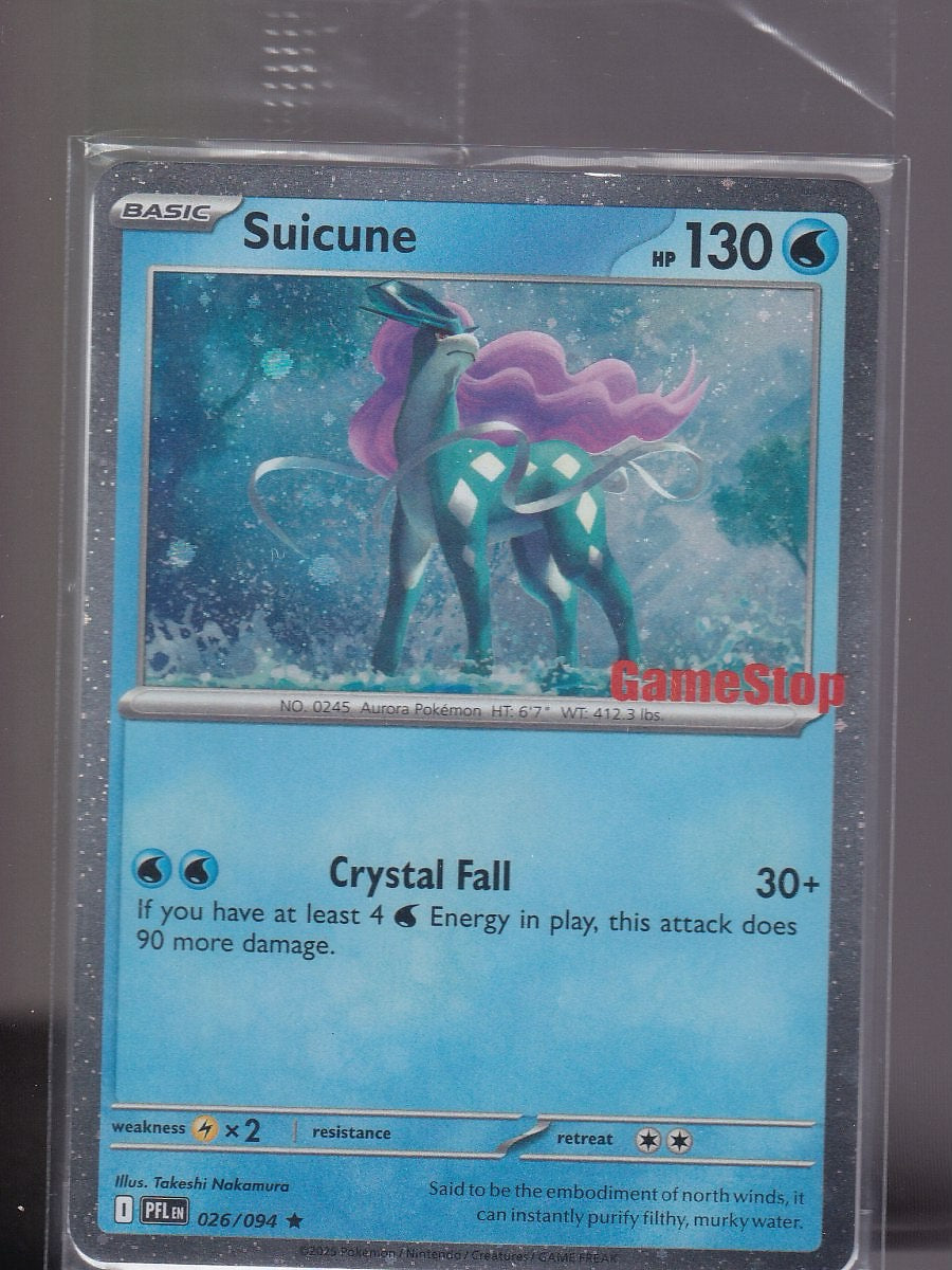 Miscellaneous Cards & Products #026/094 Suicune Cosmo Gamestop E Sealed Promo