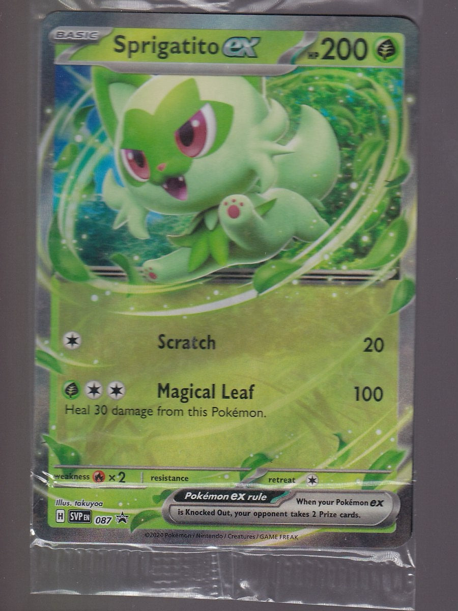 SV: Scarlet & Violet Promo Cards #087 Sprigatito ex Sealed Promo