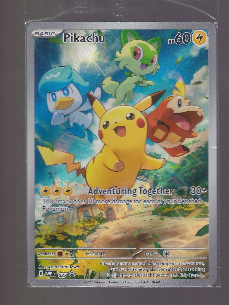 SV: Scarlet & Violet Promo Cards #027 Pikachu Sealed Promo