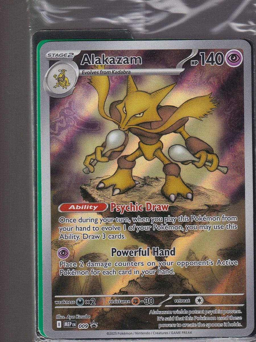 ME: Mega Evolution Promo #009 Alakazam Sealed Promo