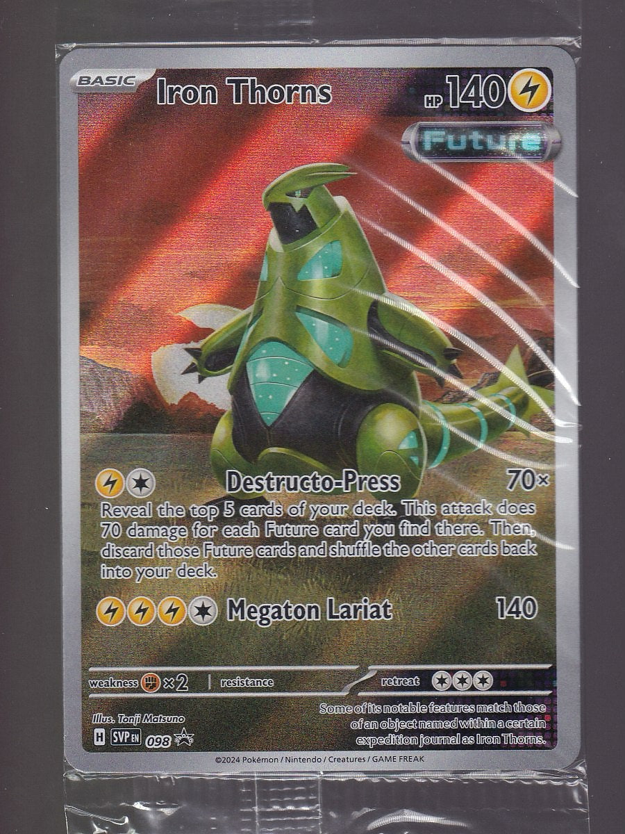 SV: Scarlet & Violet Promo Cards #098 Iron Thorns Sealed Promo