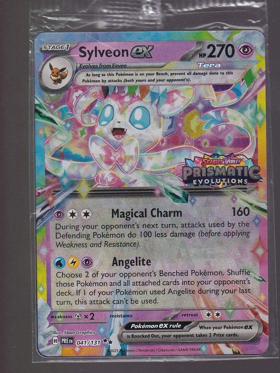Prismatic Evolutions #041/131 Sylveon ex Sealed Promo-Prismatic Stamp