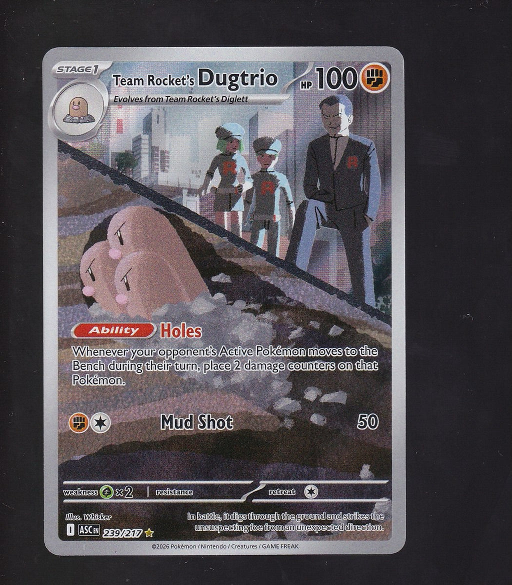 ME: Ascended Heroes #239/217 Team Rocket's Dugtrio