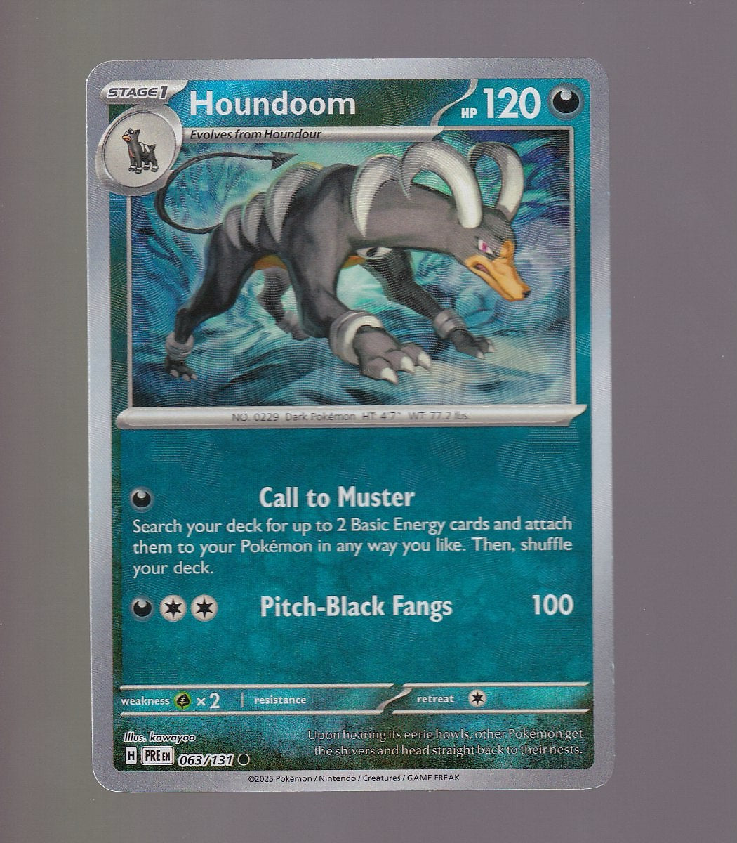SV: Prismatic Evolutions #063/131 Houndoom (Master Ball Pattern)