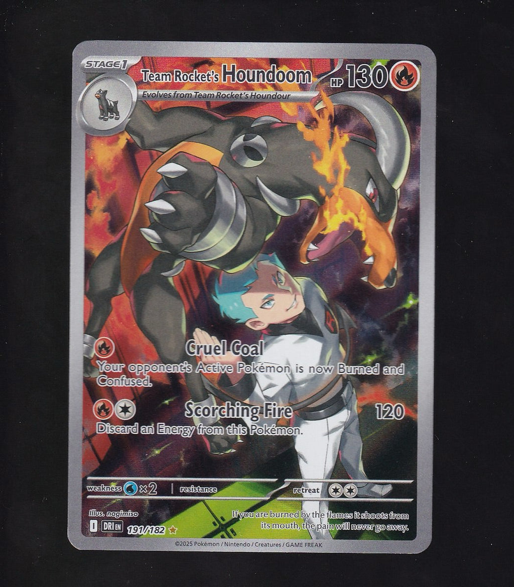 SV10: Destined Rivals #191/182 Team Rocket's Houndoom-Illustration Rare