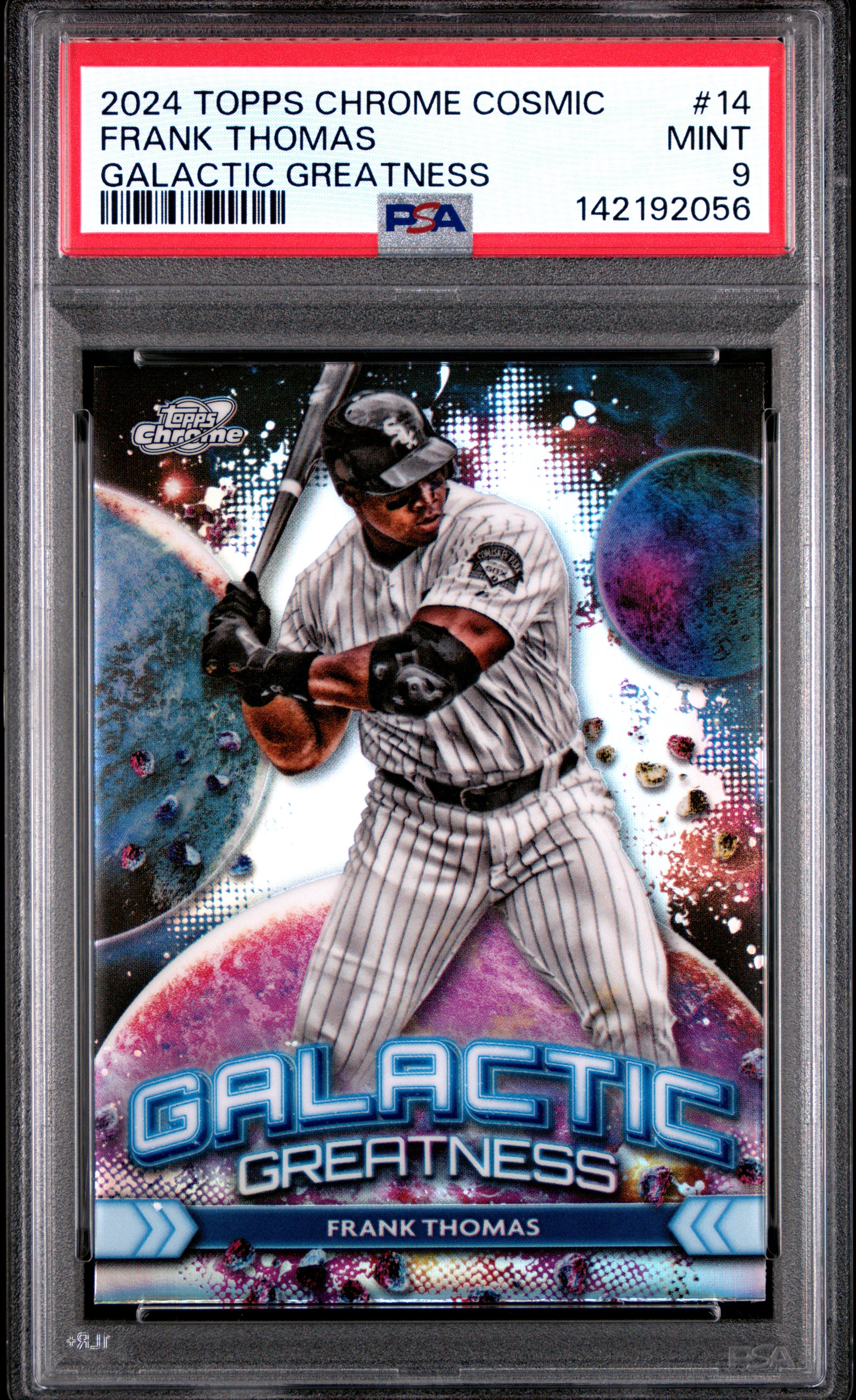 2024 Topps Cosmic Chrome Galactic Greatness #14 Frank Thomas PSA 9