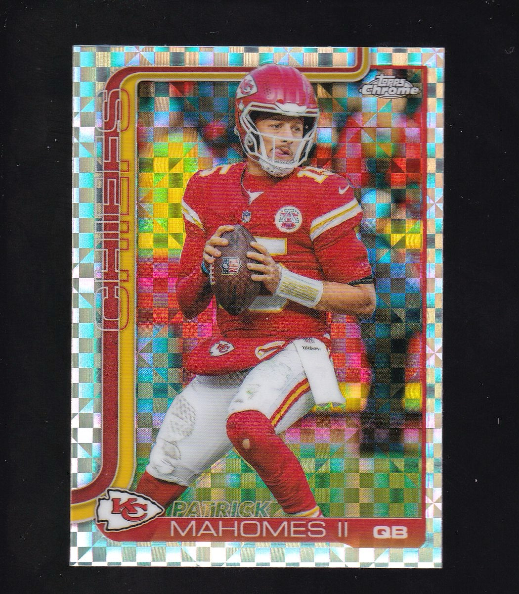 2025 Topps Chrome #148 Patrick Mahomes II X-Fractor