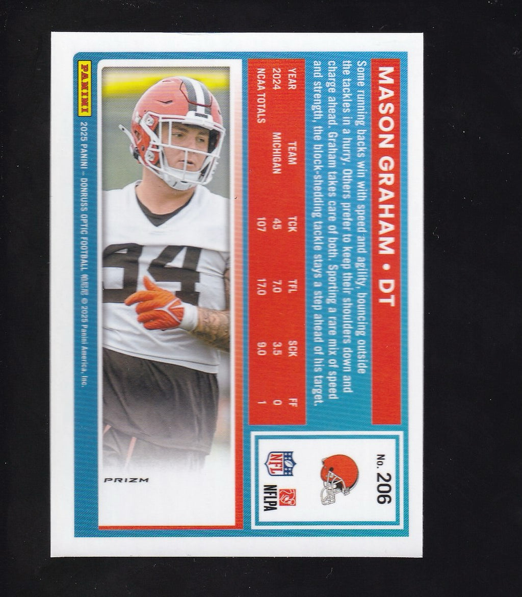 2025 Donruss Optic #206 Mason Graham One Hundred