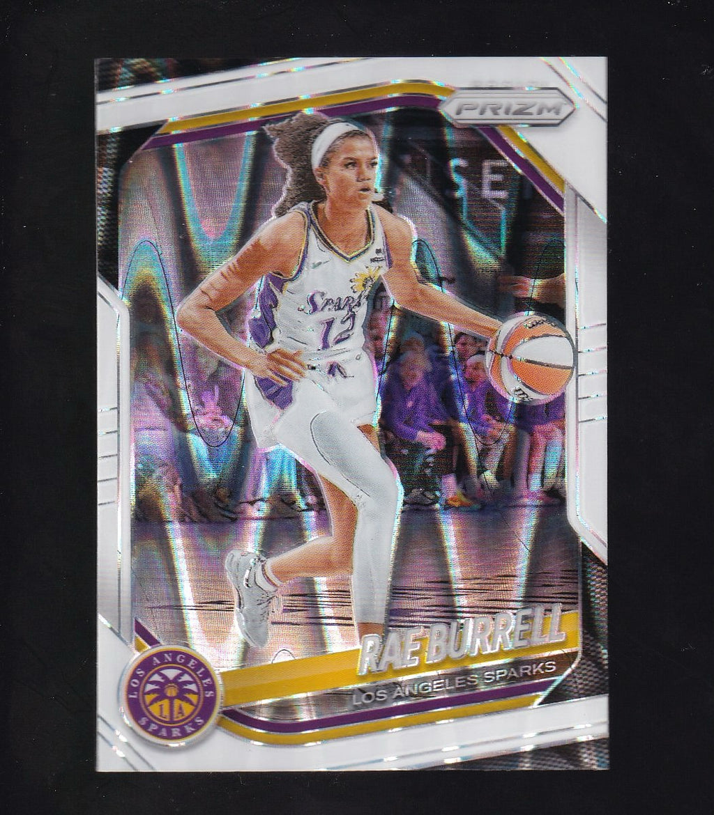 2025 Panini Prizm WNBA #25 Rae Burrell White Seismic Prizms