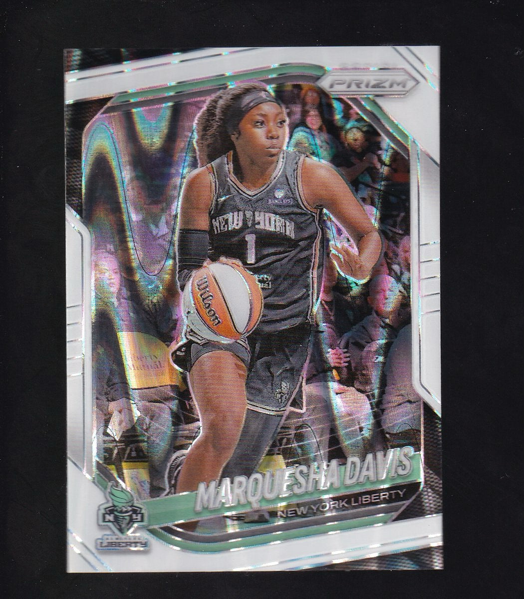 2025 Panini Prizm WNBA #66 Marquesha Davis White Seismic Prizms