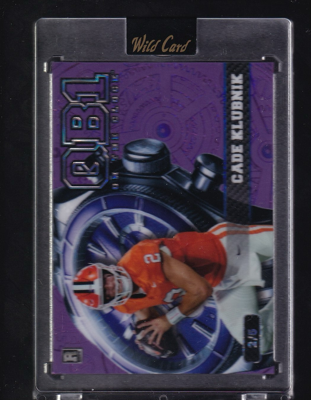 2026 Wild Card -Purple #OCW-PL-CK Cade Klubnik QB1-On the Clock