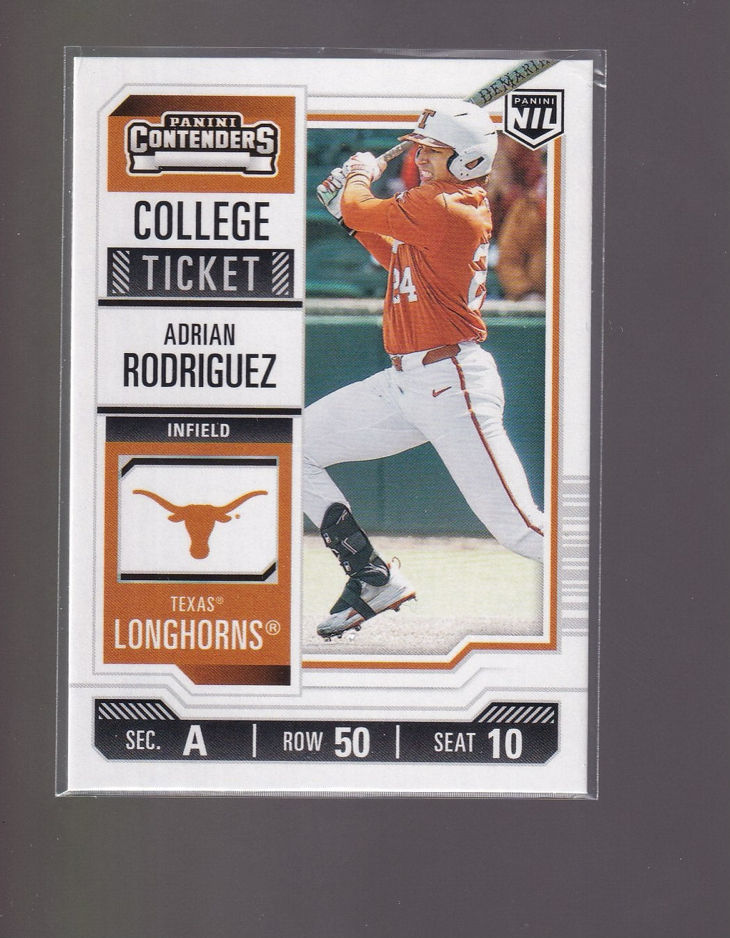 2025 Panini NIL Texas Longhorns #25 Adrian Rodriguez