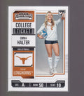 2025 Panini NIL Texas Longhorns #22 Emma Halter
