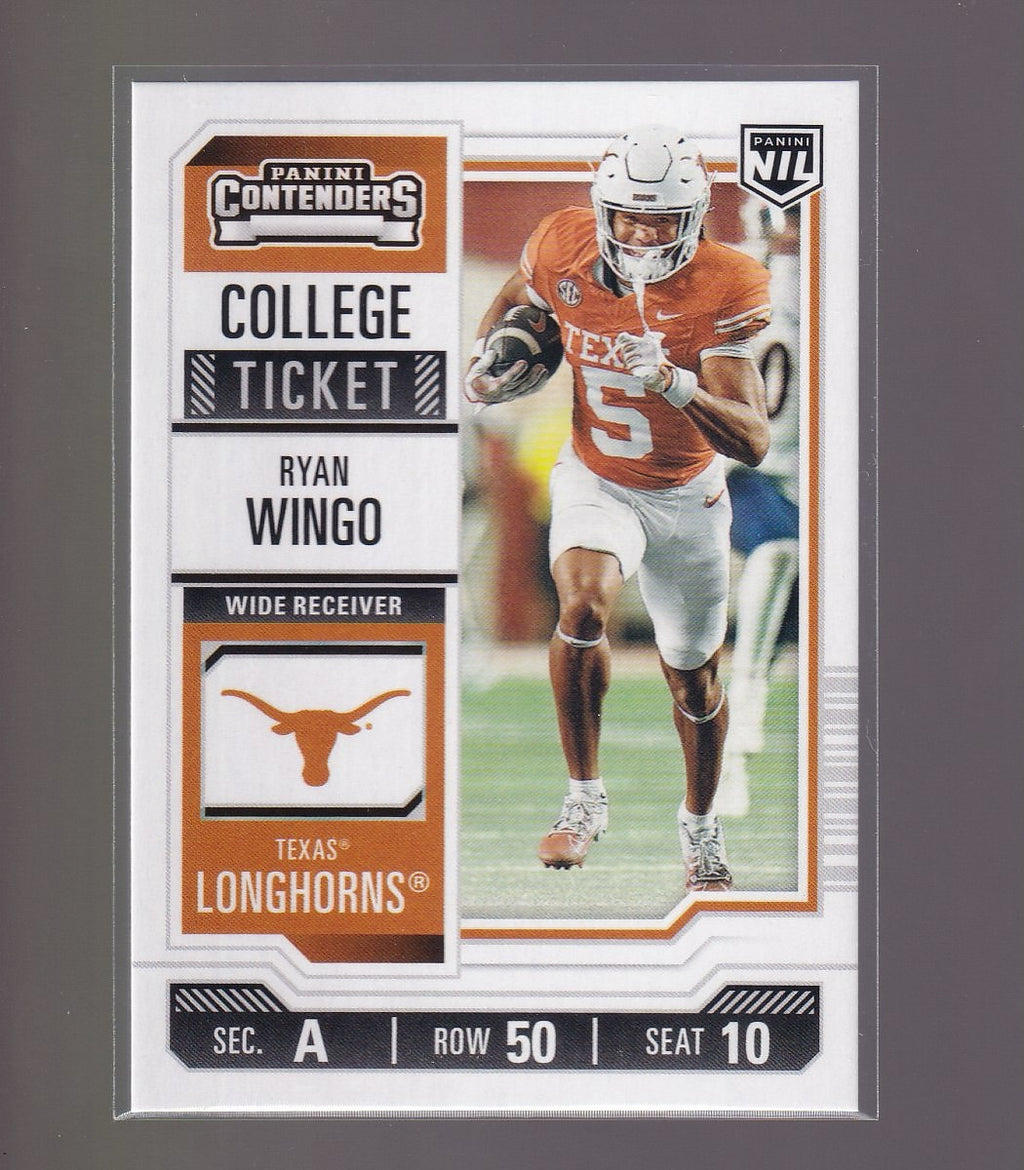 2025 Panini NIL Texas Longhorns #7 Ryan Wingo