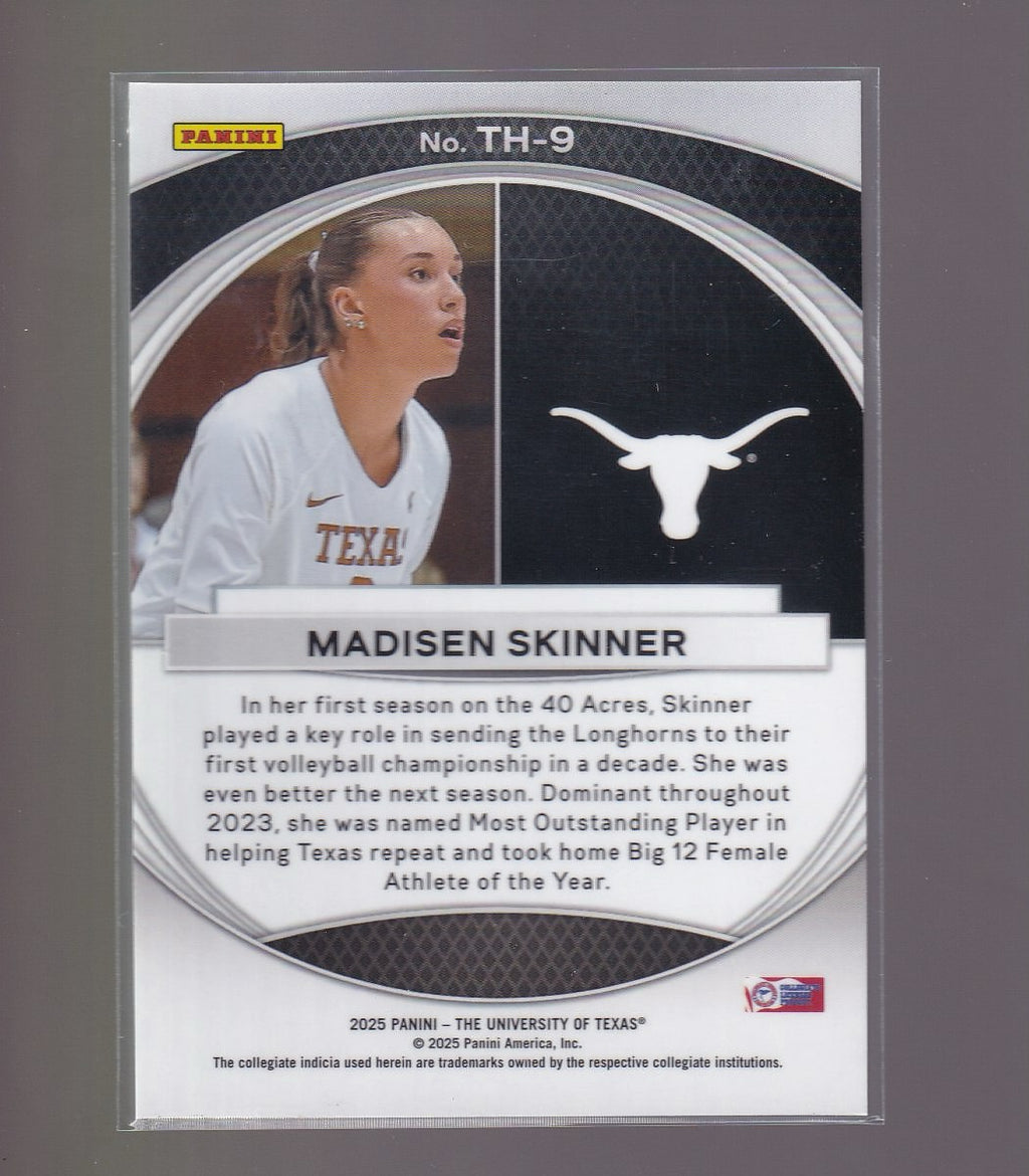 2025 Panini NIL Texas Longhorns #12 Madisen Skinner Prizm Trophy Hunting