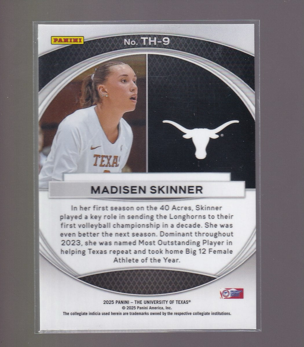 2025 Panini NIL Texas Longhorns #12 Madisen Skinner Prizm Trophy Hunting
