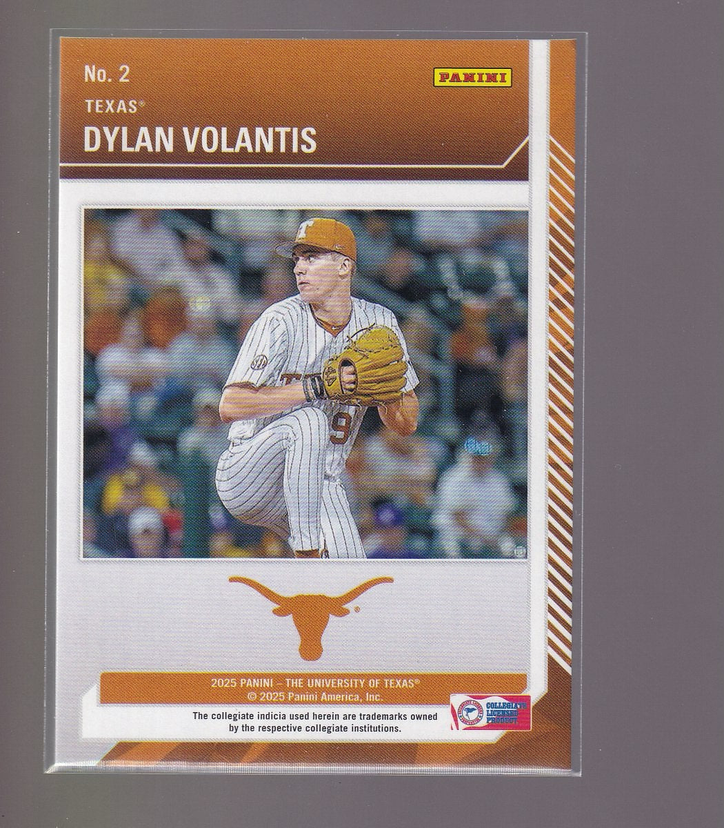 2025 Panini NIL Texas Longhorns #2 Dylan Volantis School Colors Donuts