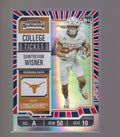 2025 Panini NIL Texas Longhorns #5 Quintrevion Wisner Red White and Blue