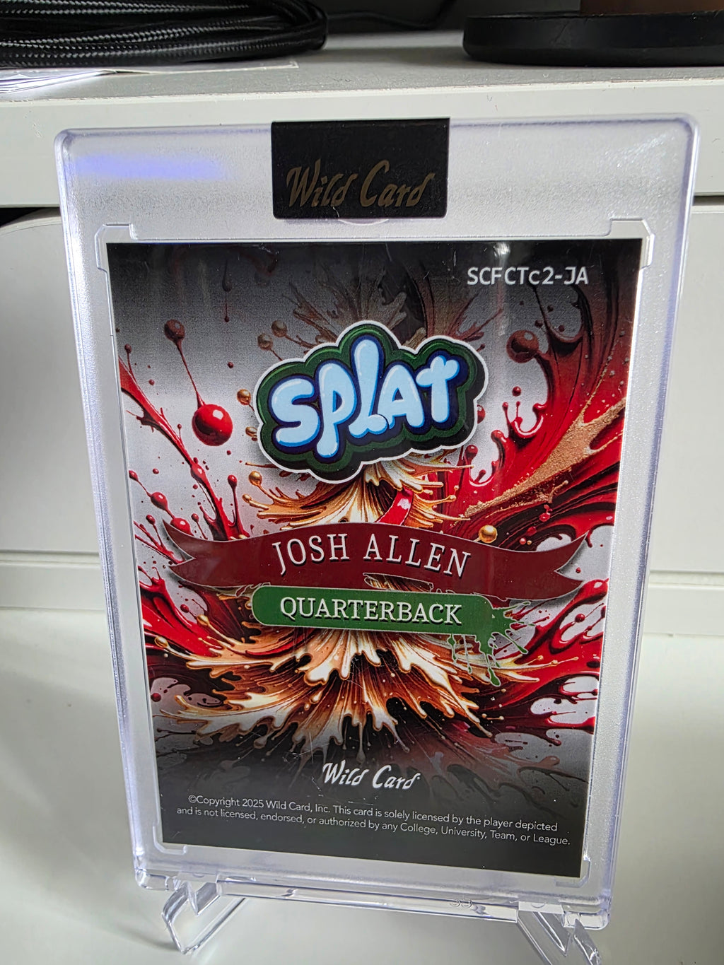 Splat #SCFCTc2-JA Josh Allen Holdiay- Red Christmas Tree 1/3