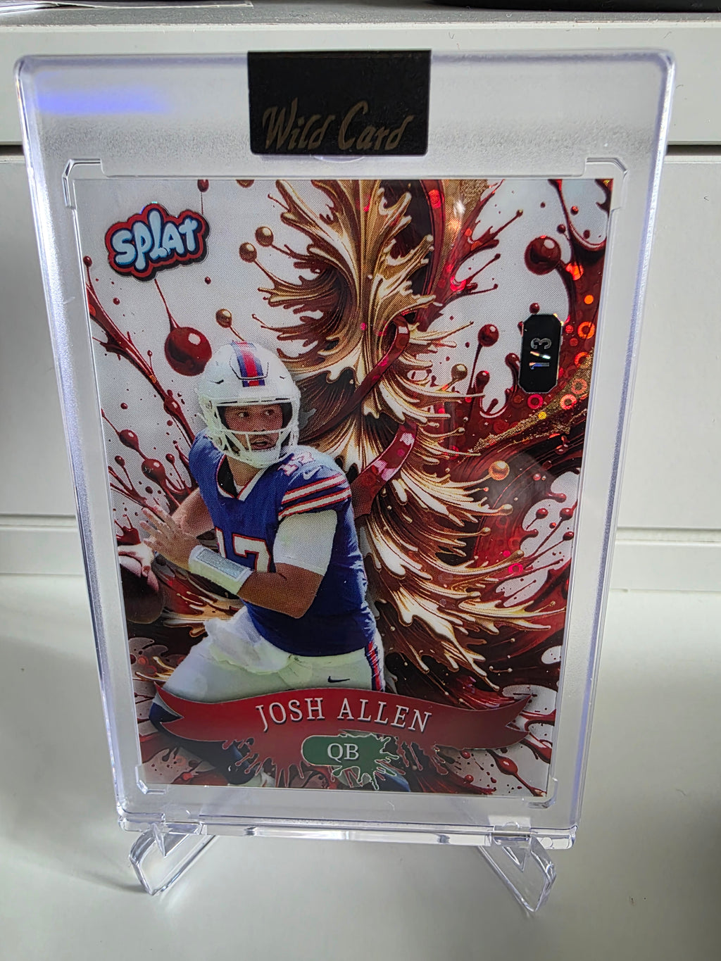 Splat #SCFCTc2-JA Josh Allen Holdiay- Red Christmas Tree 1/3