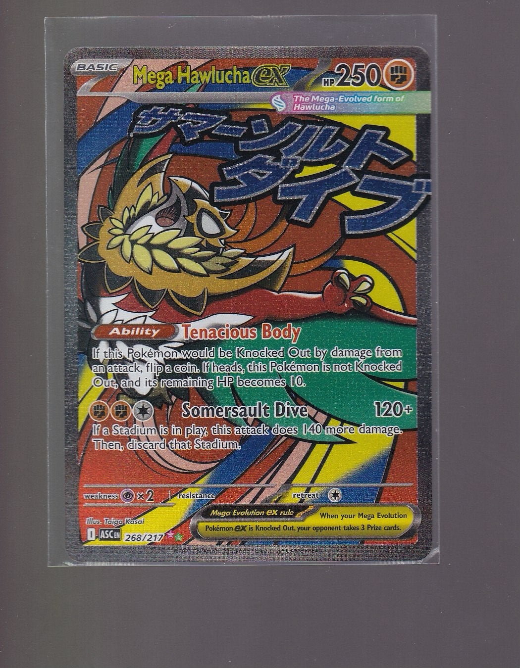 ME: Ascended Heroes #268/217 Mega Hawlucha ex