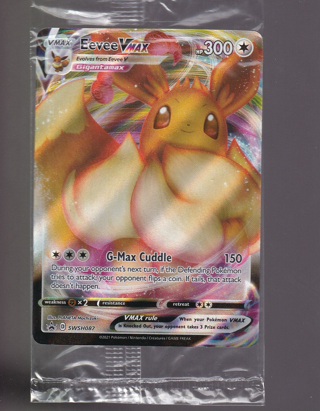 SWSH: Sword & Shield Promo Cards #SWSH087 Eevee VMAX Sealed Promo