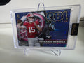 QB1 On The Clock Blue Sparkle #OCW-BL-FM Fernando Mendoza Rookie 3/4