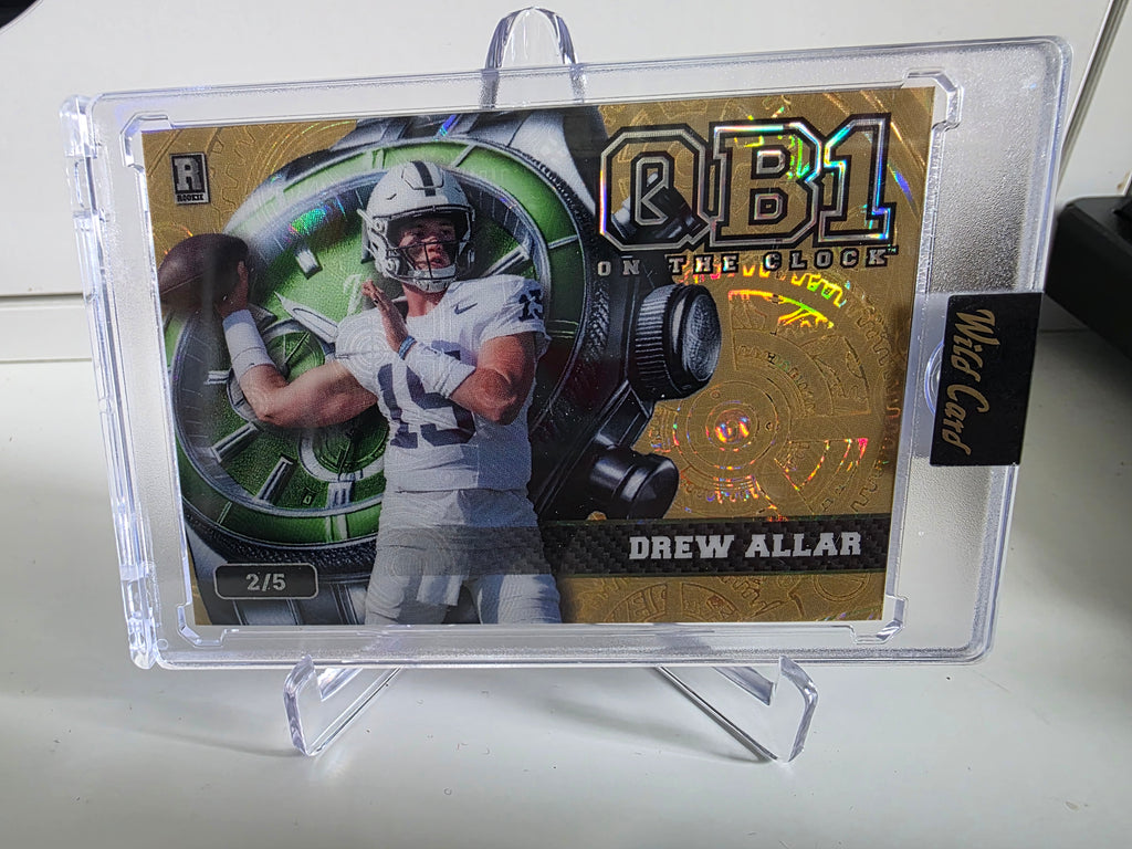 QB1 On the Clock #OCW-GD-DA Drew Allar Gold/Purple #/5