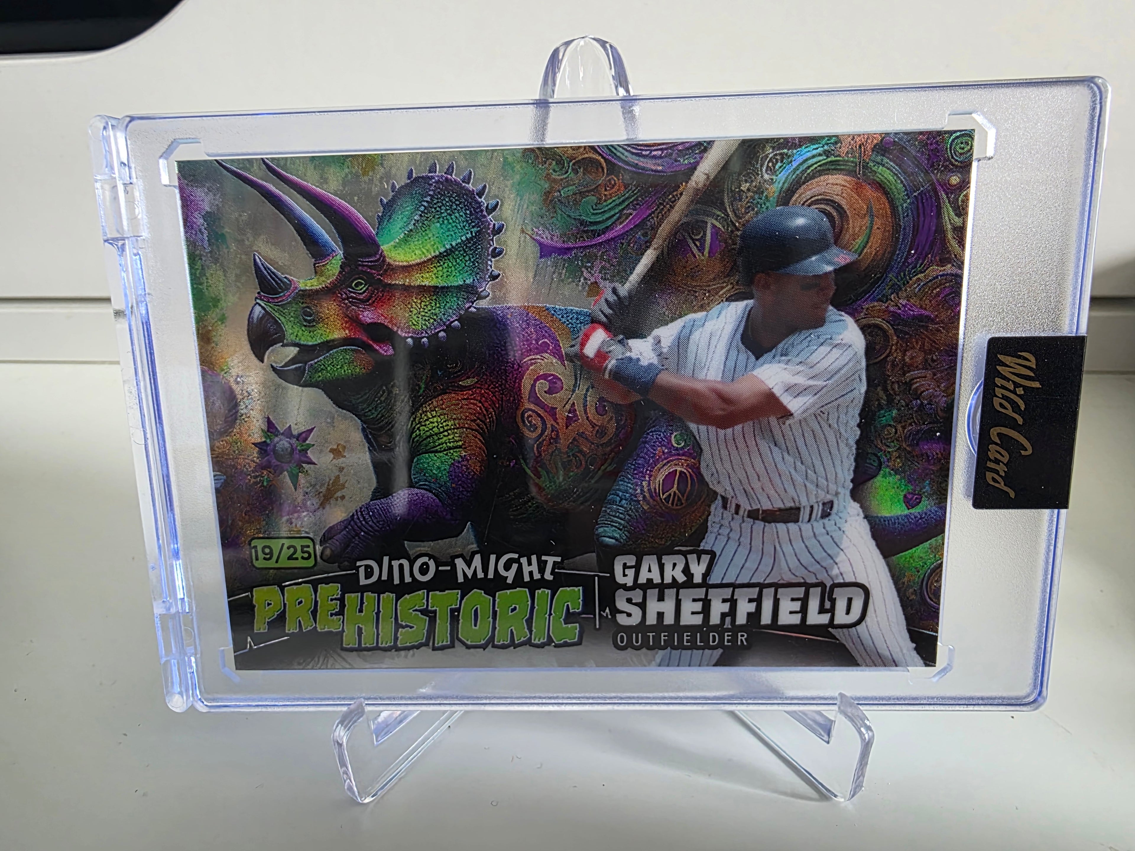 Dino-Might Prehistoric #PHTRI1-GS Gary Sheffield Rainbow #/25